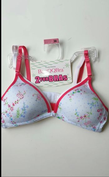 Lot de 2 soutiens-gorge sans armatures pour adolescentes, 65A-70A