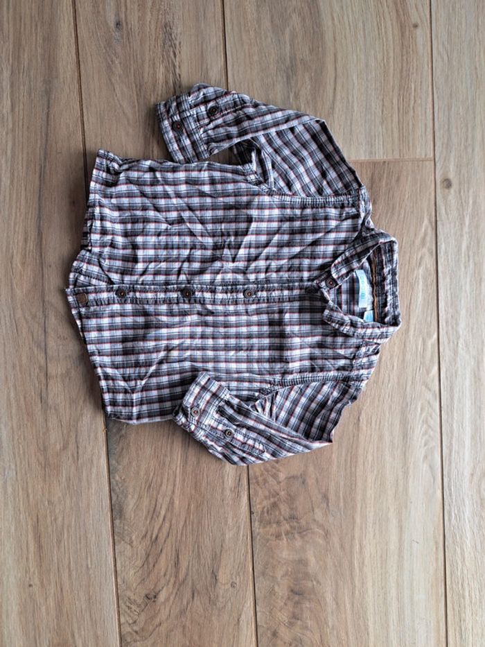 Ensemble Obaïbi  chemise Jean 12 mois - photo numéro 3