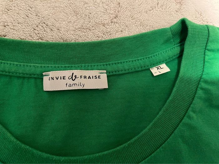 T-shirt neuf - Envie de fraise family - T. XL - photo numéro 3