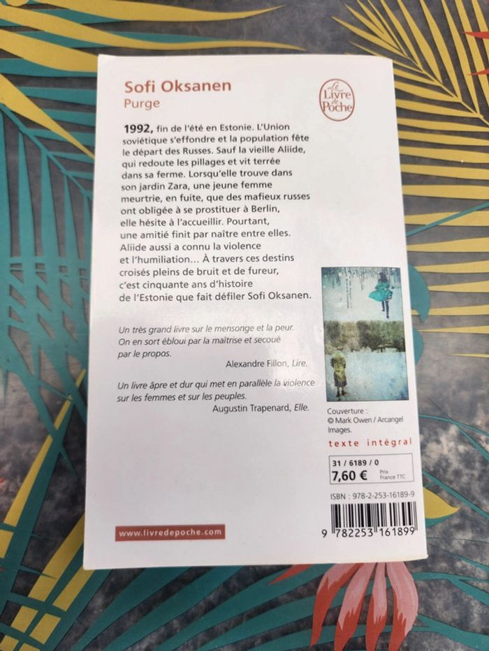 Livre de poche "purge" de Sofi Oksanen - photo numéro 2