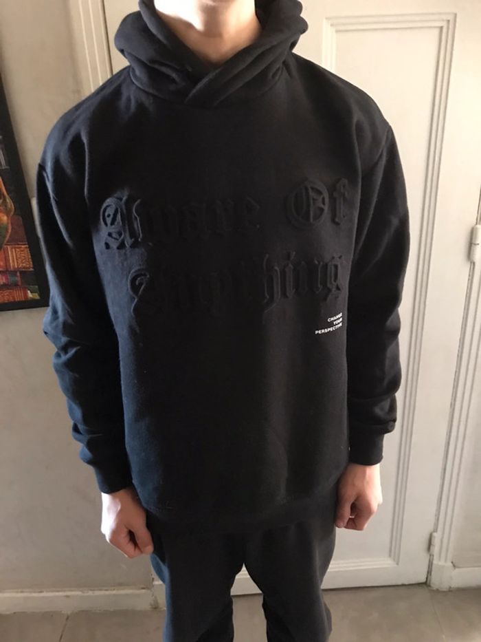 Sweat à capuche noir Pull&Bear taille M - photo numéro 9