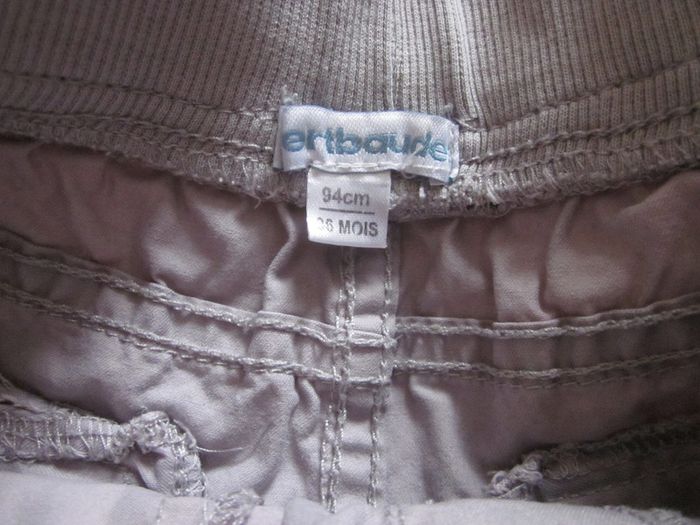 Pantalon en toile gris 36 mois - photo numéro 3