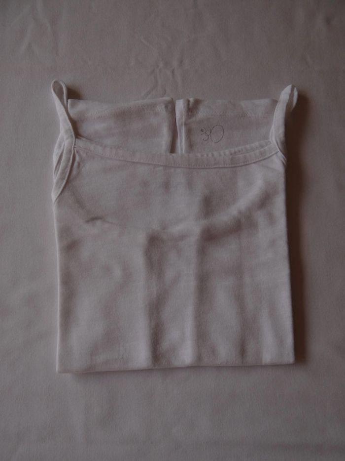 débardeur blanc 8 ans