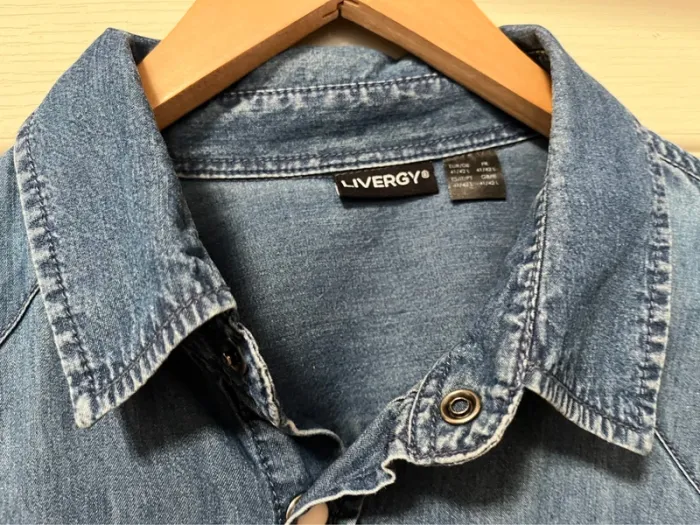 Chemise Mixte en jeans souple taille 40/42 - photo numéro 3