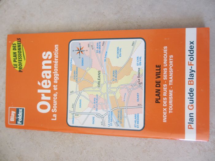 Plan de ville Orléans - Blay-Foldex