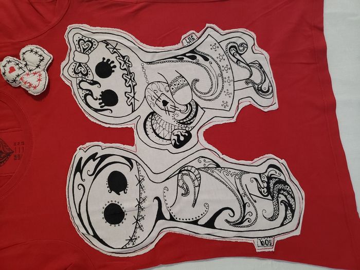 T-shirt rouge manches courtes - photo numéro 3