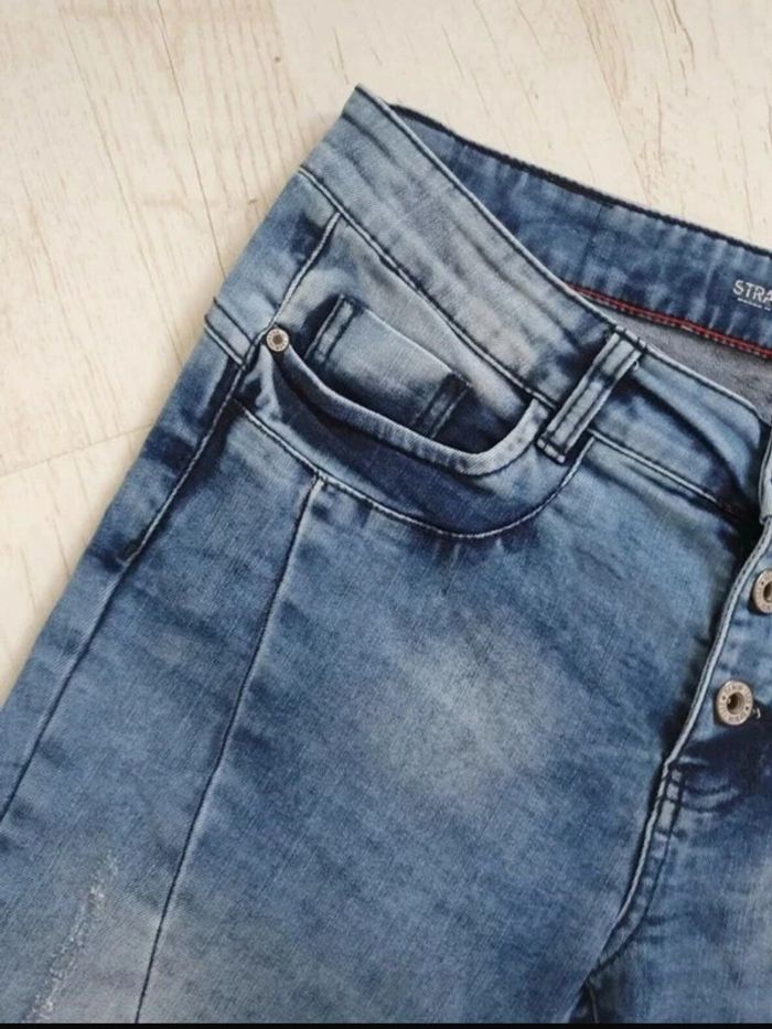 Jeans Straight Denim 1982 braguette boutons T: W28/L 32 (38) - photo numéro 5