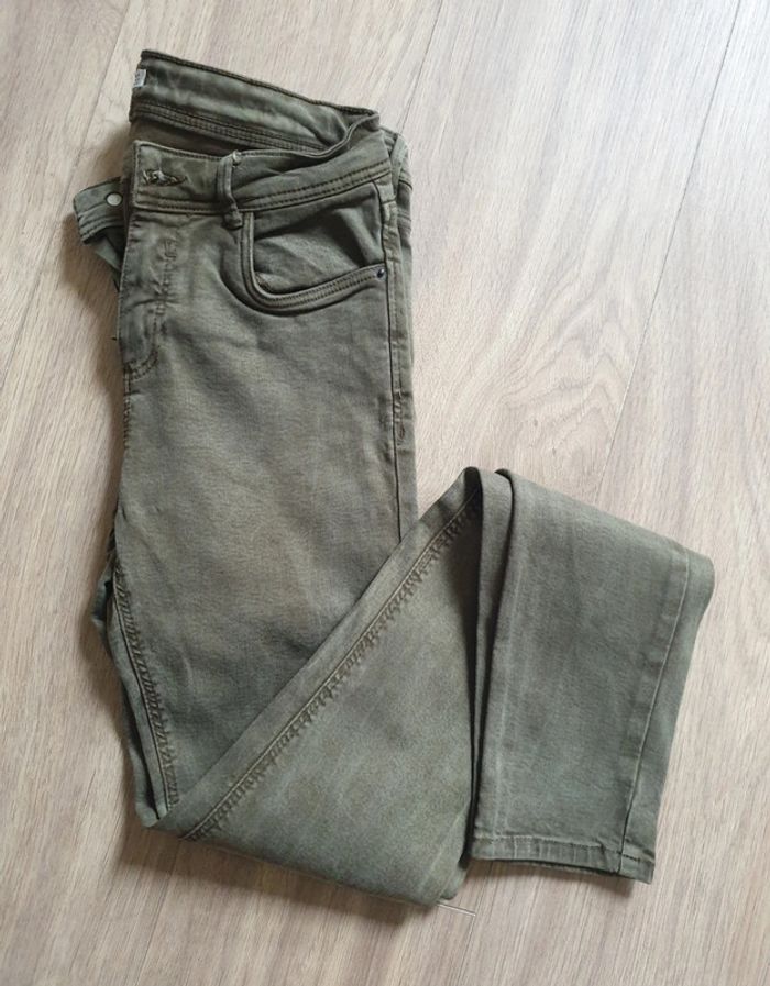 Jeans skinny zara trafaluc kaki - photo numéro 4