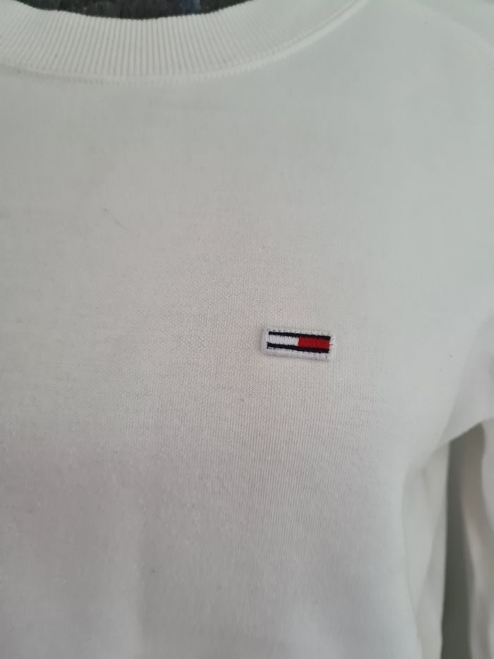 Sweat blanc tommy hilfiger - photo numéro 5