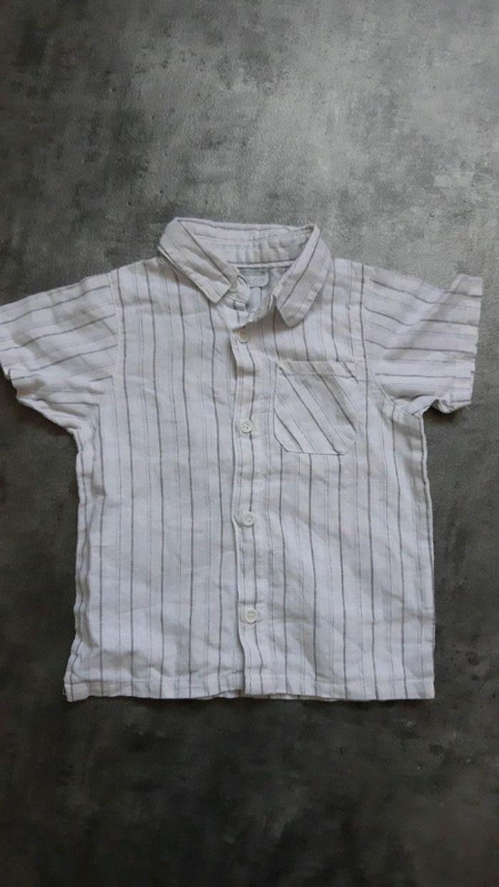 Chemise manche courte garçon