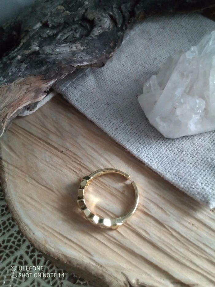 Bague alvéoles d'abeille - photo numéro 2