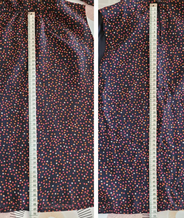 Maison 123 Blouse/Top T36-Epaules Dénudées & Col Lavallière-Effet Voile -Noir,Rouge&Orangé TBE - photo numéro 7