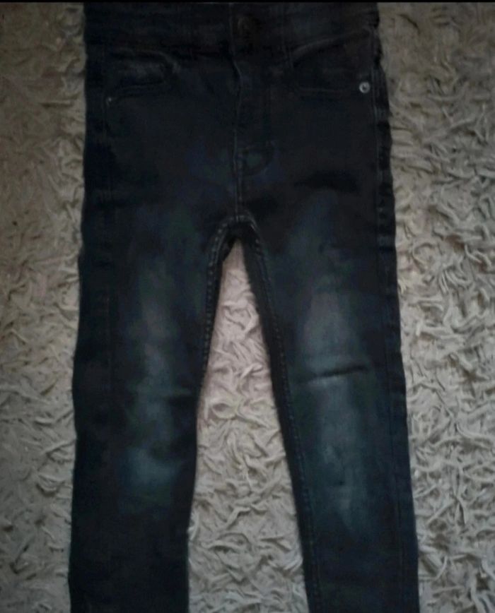 Jeans effet délavé super skinny 6ans mixte - photo numéro 2