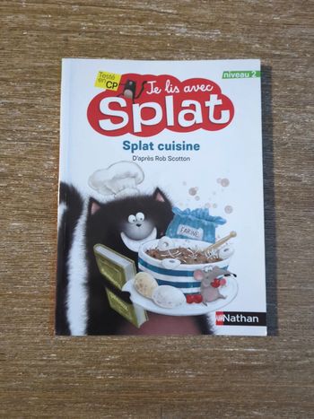 Je lis avec splat cuisine CP niveau 2 livre