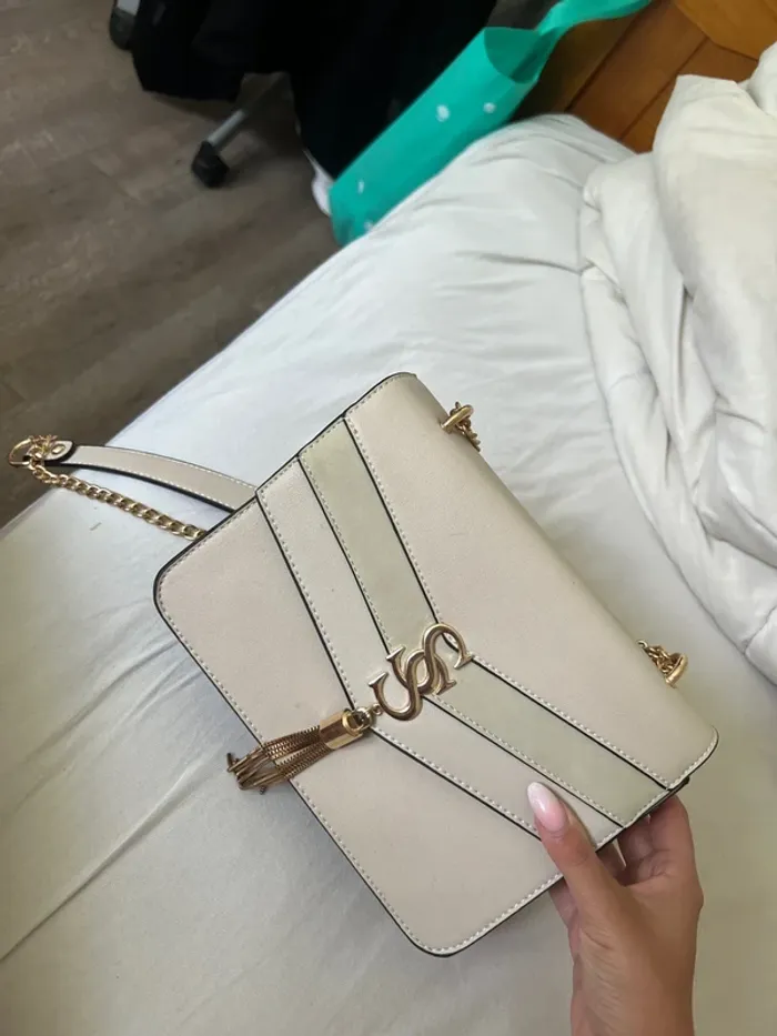Sac à main beige
