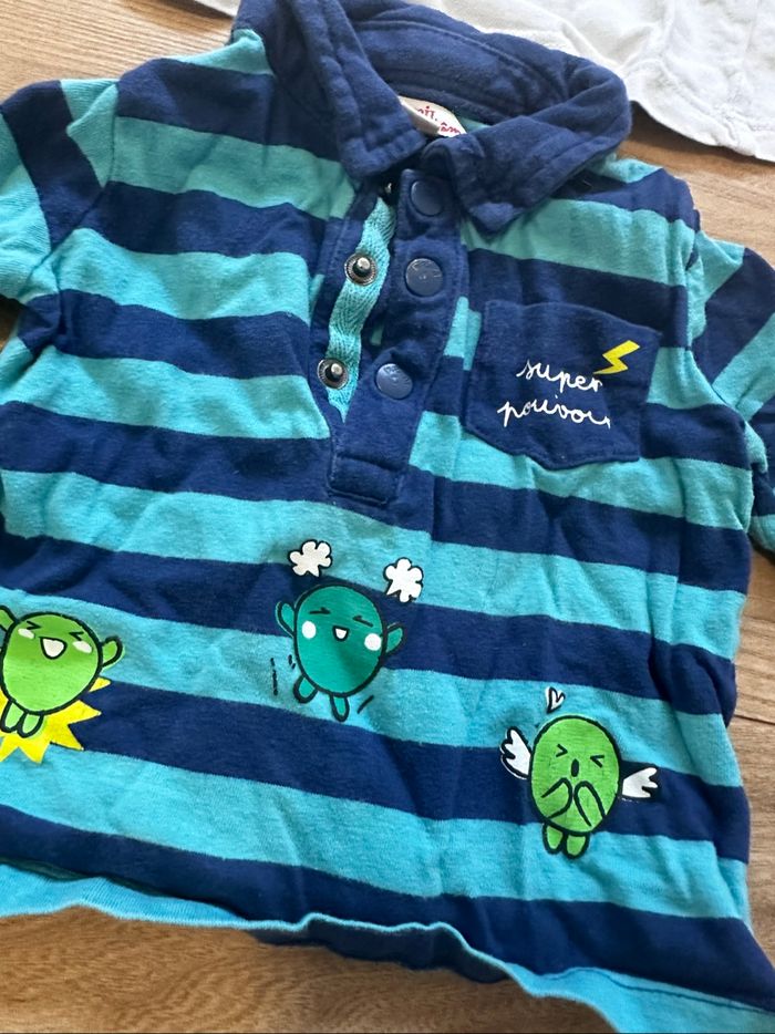 Lot de tee-shirts manche longue 6 mois - photo numéro 2