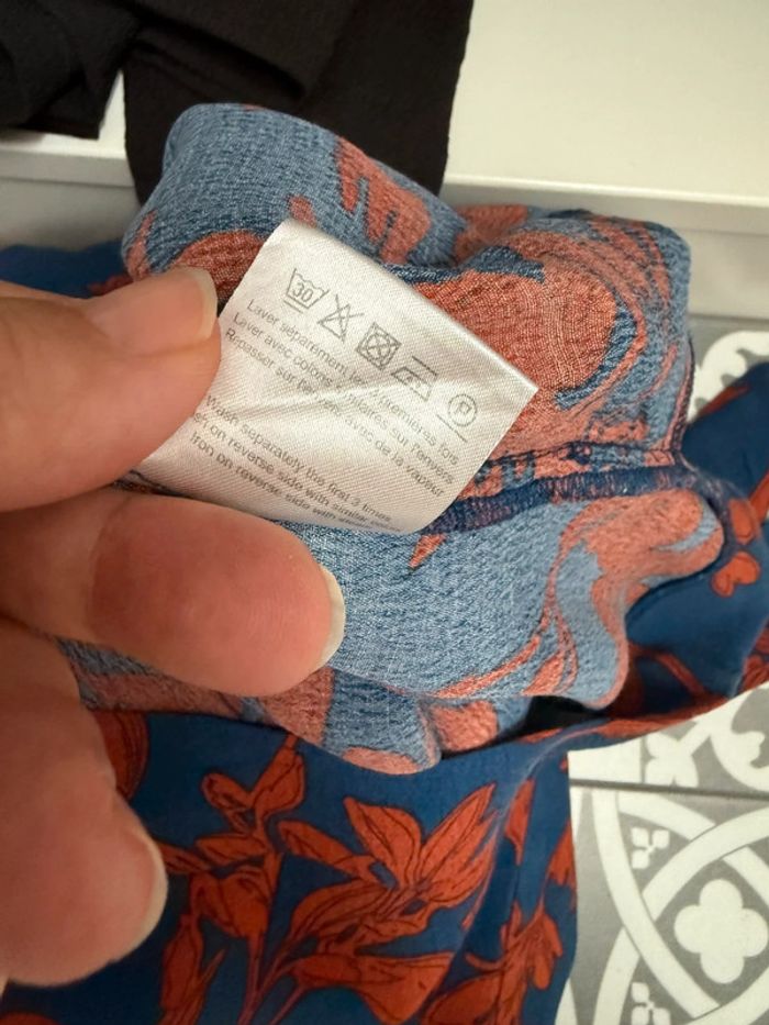 Combi short bleu/orange Elora taille 38 ou M - photo numéro 16