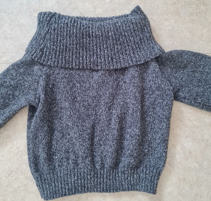 Pull gris neuf taille xs34 - photo numéro 3