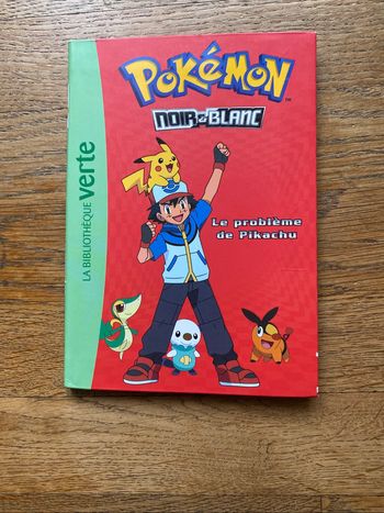Livre Pokémon Noir & Blanc Le problème de Pikachu