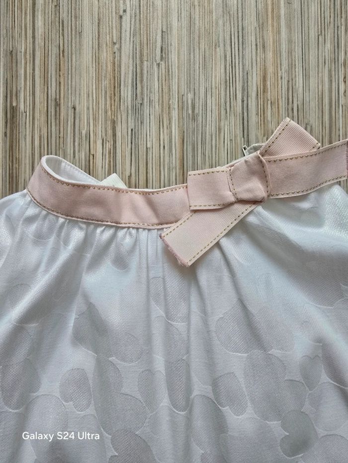 Jupe blanche motifs coeurs - Orchestra - Taille 8 ans - photo numéro 2