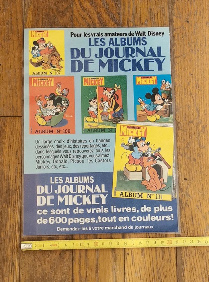 Ancienne publicité album album journal de mickey