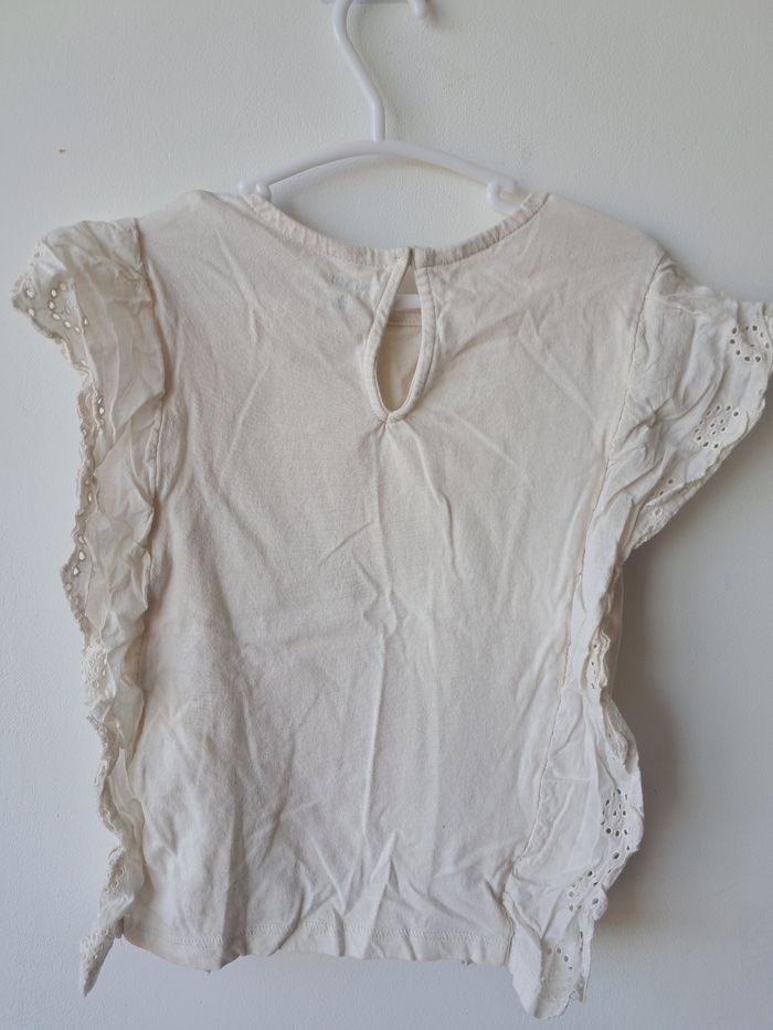 Tes shirt debardeur manches volantees neuf 6 ans - photo numéro 4
