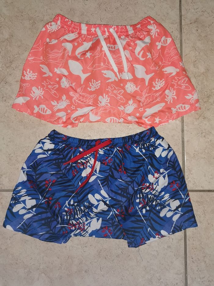 2 shorts de bain 18 mois
