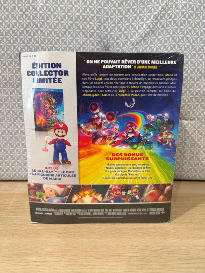 Figurine Mario + Blu Ray + DVD "Super Mario Bros, Le Film" - photo numéro 2