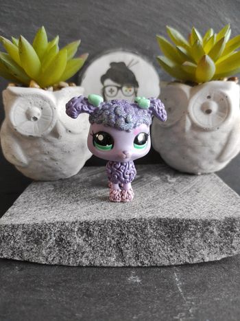 Littlest Petshop Pet Shop LPS dog chien caniche poodle 2267  #geektradelpschien