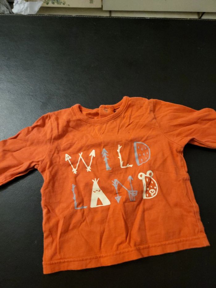 Tee-shirt orange Wild land 9M kiabi - photo numéro 2