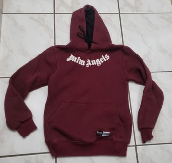 sweat à capuche garçon bordeaux taille 12 ans