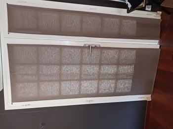 rideau opaque 71 x 200 cm et 30 x 200 cm marron clair fait par une couturière