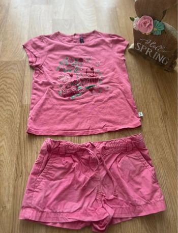 Ensemble été fille sergent major short&tshirt 4ans