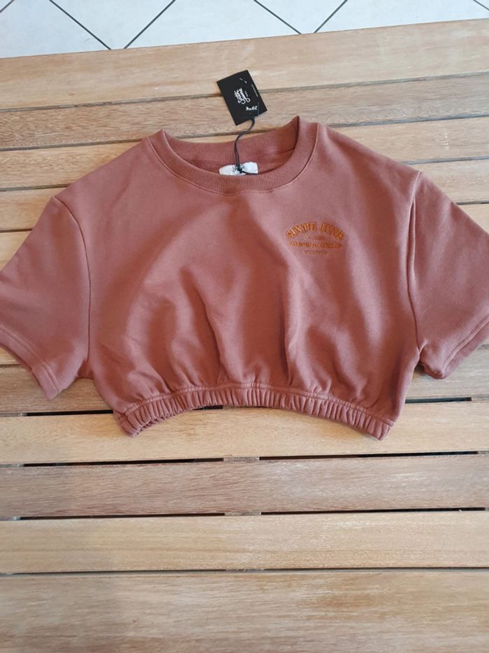 Pull court Sixth June chocolat Taille L