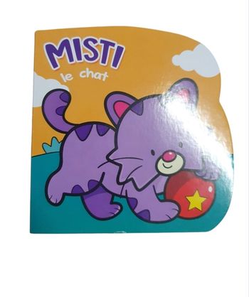 Livre cartonné misti le chat