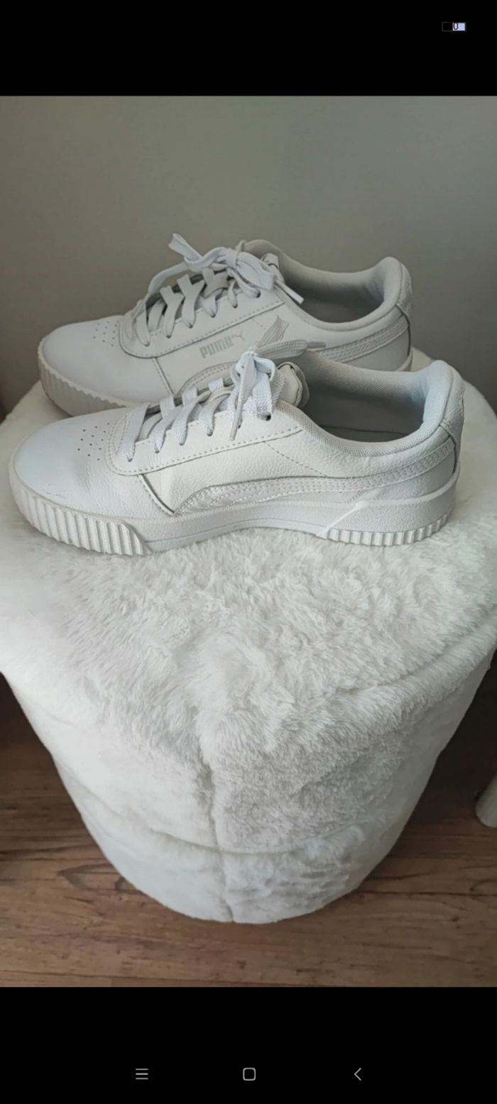 Basket puma blanche taille 37,5 - photo numéro 4