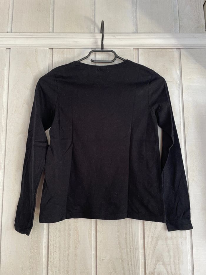 T-shirt ML noir sequins - Kiabi - 10ans - photo numéro 2