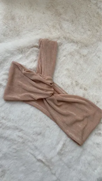 Haut bandeau croisé ocre