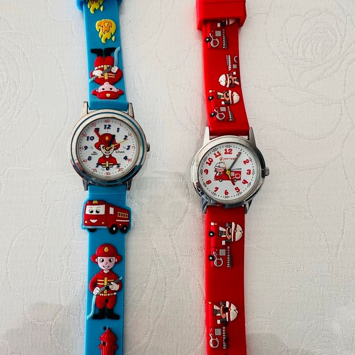 Lot 2 montres pompiers enfant garçon
