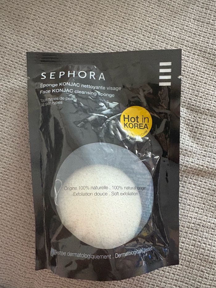 Éponge konjac nettoyant visage sephora