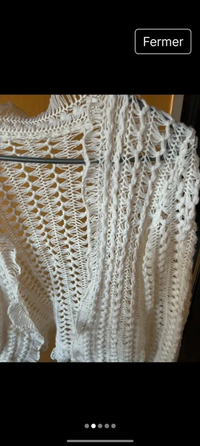 Veste manche longue en crochet TM - photo numéro 2