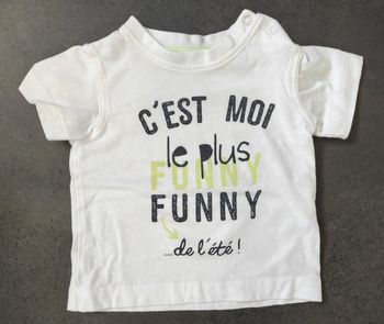 Tee-shirt bébé manches courtes