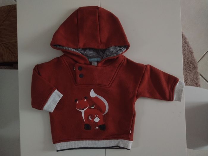 Pull sweat bébé garçon Obaibi Okaïdi 9 mois - photo numéro 2