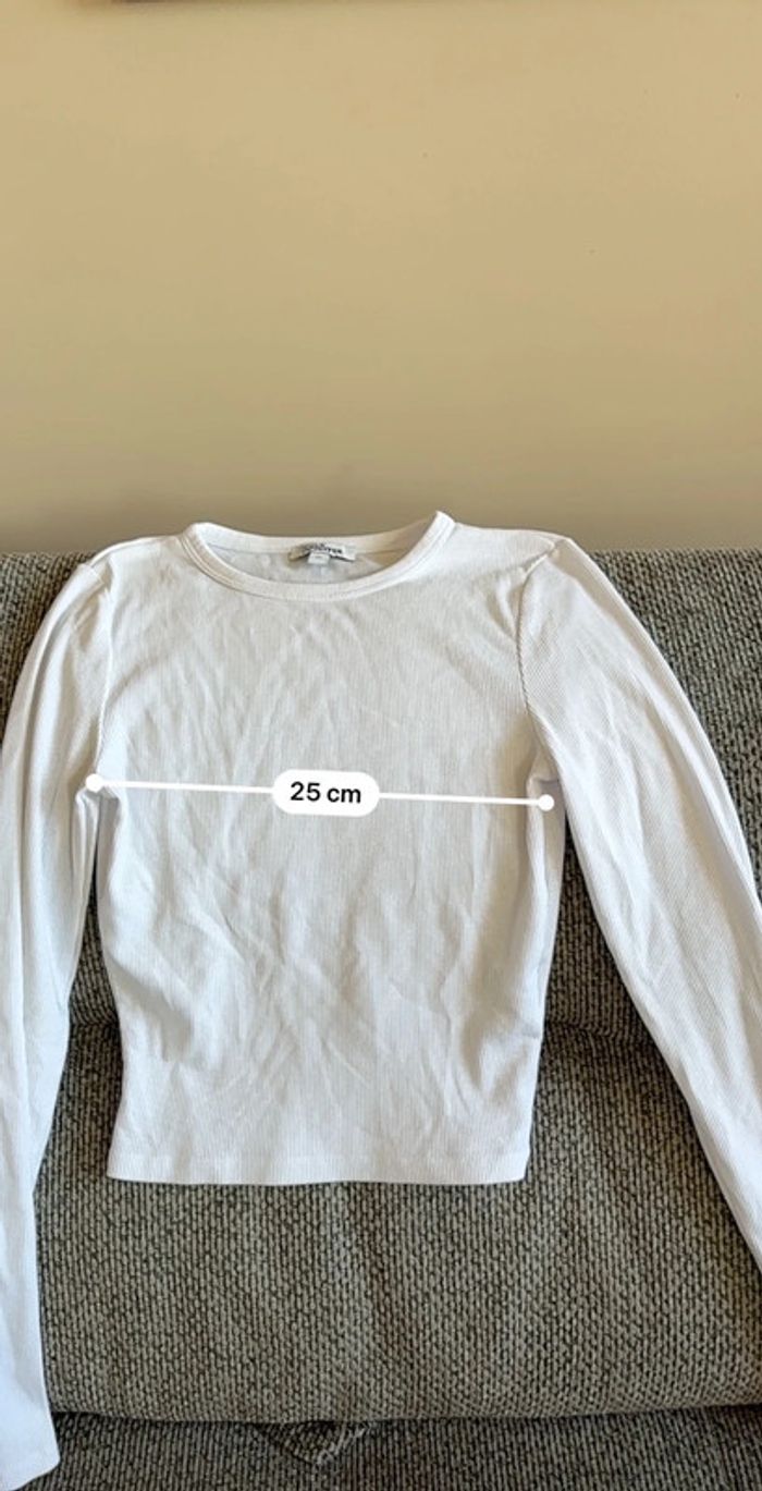 TEE shirt femme Jennyfer blanc - photo numéro 5