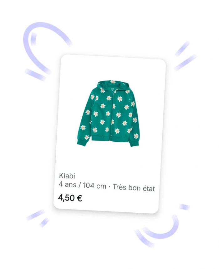 🩷 Veste zippé à capuche 4 ans Kiabi #emyfleury_4ansfille