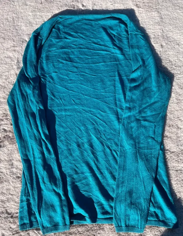 Blouse Longues Manches Bleue Tommy Hilfiger - Femme L - photo numéro 5