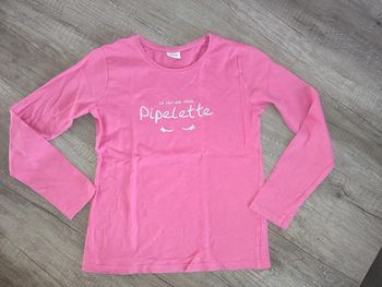 T shirt 10 ans Tape à l'oeil " Je suis une vraie pipelette"