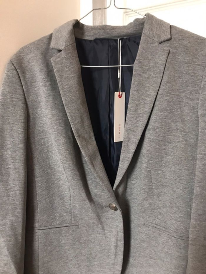 Veste blazer Esprit gris T. 44 - photo numéro 2