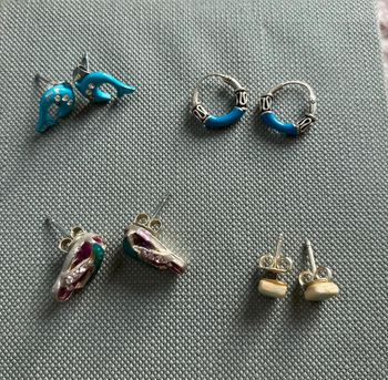 Lot de 4 paires de boucles d’oreilles