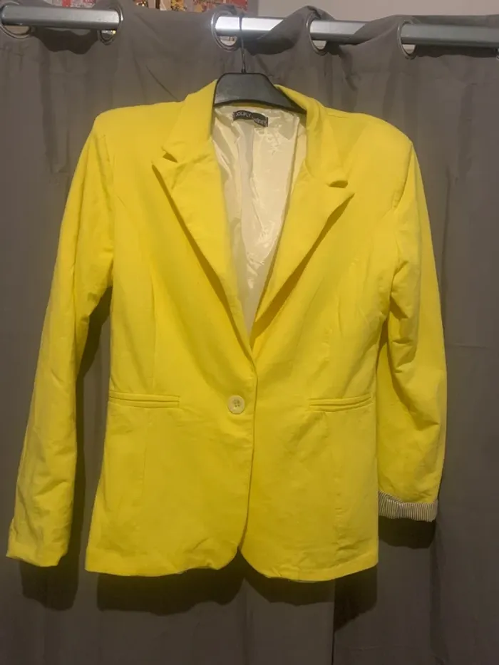 veste blazer jaune
